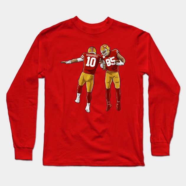 Jimmy Garoppolo x George Kittle San Francisco 49ers Long Sleeve T-Shirt by opoyostudio